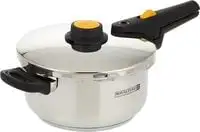 Royalford Stainless Steel Induction Pressure Cooker 4L, Silver