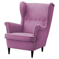 In House Chair King Velvet With Two Wings - Light Purple - E3