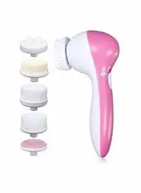 Generic 2-Piece 5 In 1 Beauty Care Body Massager Set -White/Pink