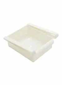 ماركة غير محددة صندوق تخزين للثلاجة مكون من 4 قطع باللون الأبيض 17X15سنتيمتر