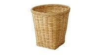 Wastepaper basket, handmade rattan