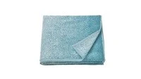 Bath towel, white/turquoise70x140 cm