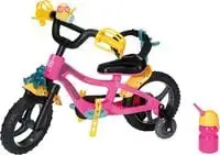 Zapf Creation Baby Born Bike - The Stylish Bmx With Stabilizers, Duck Horn And Bear Flash Light, 830024