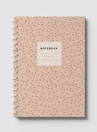 Lowha Spiral Notebook With 60 Sheets And Hard Paper Covers With Cool Seamless Abstract Design, For Jotting Notes And Reminders, For Work, University, School