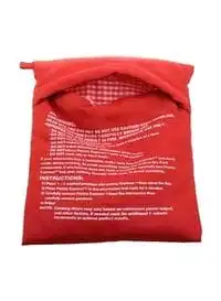 As Seen On TV Microwave Potato Cooking Bag -Red