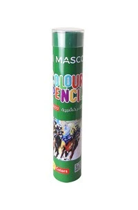 مجموعة أقلام تلوين عالية الجودة من MASCO مكونة من 12 لونًا