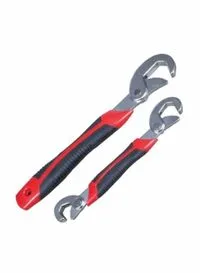 Generic 2-Piece Snap And Grip Wrench Red/Black/Silver 22X13.5X11.4Centimeter