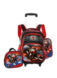 Parajohn School Rolling Backpack All In One Set Of 3, School Bag Set With Pencil Case, Lunch Bag For Boys And Girls, Back To School Essential, Trolley Bag For School