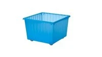 Storage crate with castors, blue39x39 cm