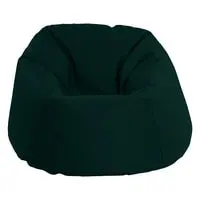 In House Solly Linen Bean Bag Chair - Small - Dark Green