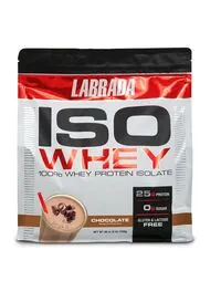 Labrada Iso Whey, 100% Whey Protein Isolate - Chocolate - (5 Lb)