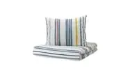 Duvet cover and pillowcase, stripe pattern/multicolour150x200/50x80 cm