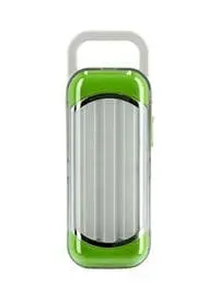 مصباح الطوارئ LED بالطاقة الشمسية من كريبتون أبيض/أخضر