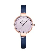 Meibin Analog Wrist Watch Leather Water Resistant For Women, M1061-NRG