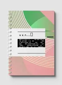 Lowha Spiral Notebook With 60 Sheets And Hard Paper Covers With Abstract Design, For Jotting Notes And Reminders, For Work, University, School
