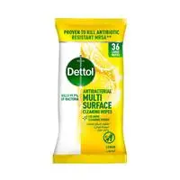 Dettol Citrus Surface Cleanser Wipes White 36 count