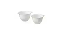 Mixing bowl, set of 2, white