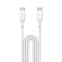 Momax 1-Link Flow CC X USB-C إلى USB-C كابل 1.2 متر 60 واط - أبيض
