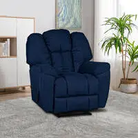 Penhaligon's Linen Classic Recliner Chair - Dark Blue