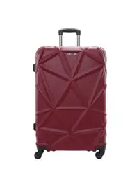 Parajohn Single Size, Cabin Carry 20" Check-In Luggage Trolley, Matrix Luggage Trolley, Burgundy 20 Inch