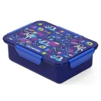 Eazy Kids 1 / 2 / 3 / 4 Compartment Convertible Bento Lunch Box Astronauts - Blue 850ml