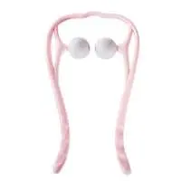 Neck massager with golf balls with bumps Pink
