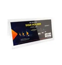 MASCO Transparent Clear Sign Holder, 72 x 150 MM