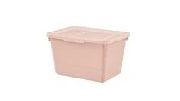 Box with lid, pink, 19x26x15 cm