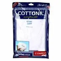 Cottonil White Undershirt T-shirt Combed Small