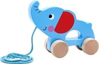 Tooky Toy Wooden Elephant Pull Along Toy