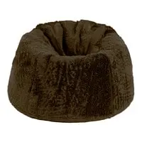 In House Kempes Fur Bean Bag Chair - Large - Dark Brown