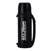 Geepas GSVB4111 Vacuum Flask, 1.5L - Stainless Steel Vacuum Bottle Keep Hot & Cold Antibacterial Topper & Cup - Perfect For Outdoor Sports, Fitness, Camping, Hiking, Office, School