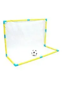 لعبة كرة القدم للأطفال، مجموعة شبكة هدف كرة القدم للأنشطة الخارجية للأطفال مقاس 122 سم (طول) × 49 سم عرض) × 78 سم (ارتفاع)