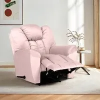 Penhaligon's Velvet Rocking Recliner Chair - Light Pink