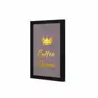 Lowha Coffee Queen Wall Art Wooden Frame Black Color 23X33cm