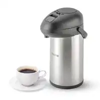 Royalford Coffee/Tea Vacuum Flask 4 Liter - Rf8337 (Stainless Steel)