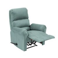 In House Velvet Classic Recliner Chair - Light Turquoise - AB09