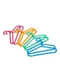 Generic Bagis 8-Piece Coat Hanger Yellow/Green/Blue 35x4centimeter