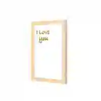 Lowha I Love You Wall Art Wooden Frame Wood Color 23X33cm