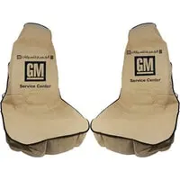 Premium Car Seat Cover, Universal Car Seat Dust Dirt Protection Cover 2/Pcs Set Beige
