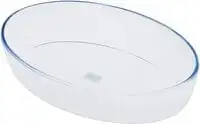 Royalford Rf2700-Gbd Glass Oval Casserole, 4.5 L Plus Glass Lid 1.3 L, Oval Glass Oven Baking Dish, Glass Bakeware, Oven Safe Casserole Dish