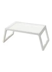 Generic Folding Bed Table, White, 55X36X31 cm