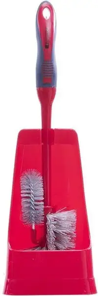 Royalford Toilet Brush With Holder – E– Compact Design – Clears Clogged Toilets And Drains – Ideal For Home And Office Use - Assorted Colors