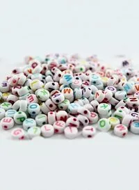 Generic 100-Pieces Colourful Bracelet Beads A-Z Alphabet Letter DIY Beads Bracelet Making
