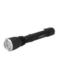 Geepas Rechargeable Led Emergency Flashlight Black/Grey 242Millimeter