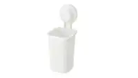 Toothbrush holder with suction cup, white