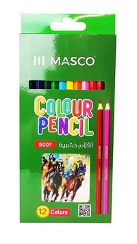 MASCO Environment Friendly Set of 12 Colour Pencil, Assorted