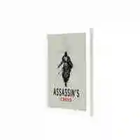 Lowha Assassins Wall Art Wooden Frame White Color 23X33cm