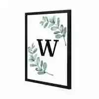 Lowha W Wall Art Painting With Pan Wooden Black Color Frame 43X53cm