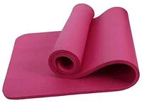 Generic Pink 10Mm Natural Rubber Anti Slip Antibacterial Environmental Protection Material Pliant Yoga Mat For Exercise